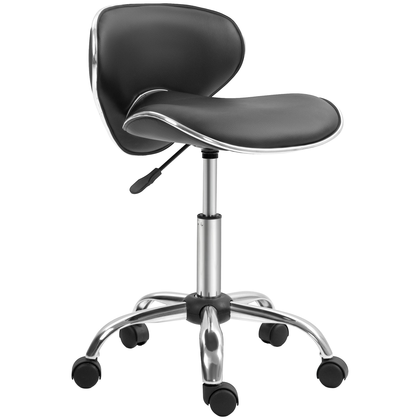 Adjustable Rolling Swivel Beauty Salon Chair, Stool For Spa, Black