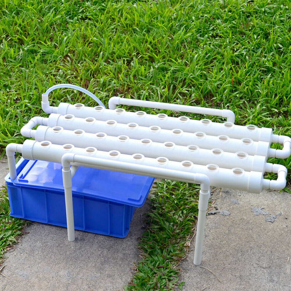 36 Sites Hydroponic Grow Tool Kits Vegetable Garden System Home Water Pump PVC