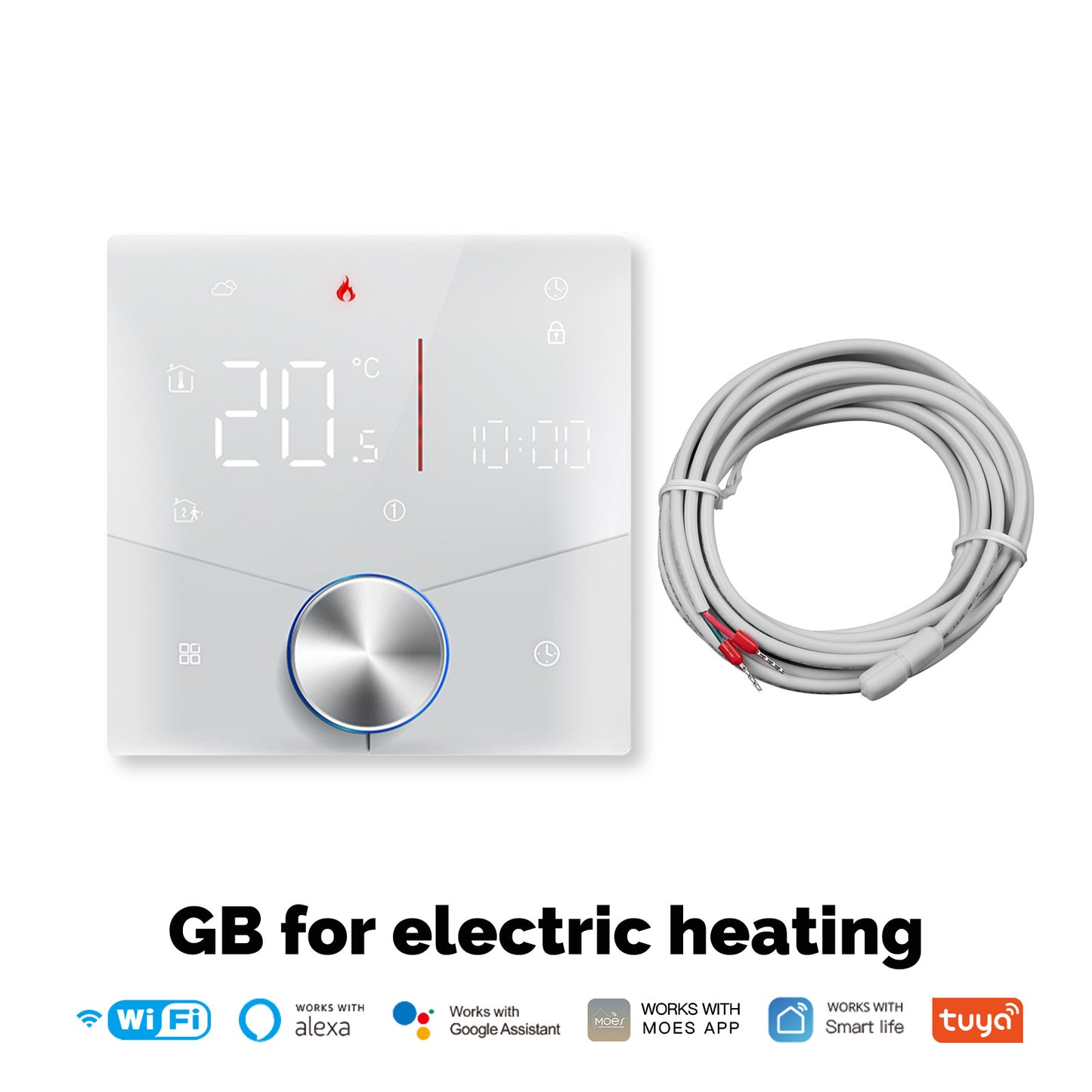 Smart Home Knob Floor Heating Temperature Controller App Remote Control Timing Energy Saving
