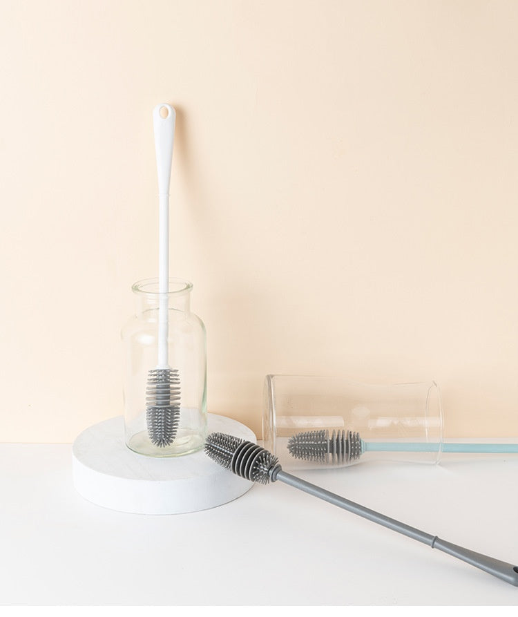 Home Ladle Silicone Cup Brush Cup Cleaning Brush No Dead Angle Gap Plastic Brush Feeding Bottle Glass