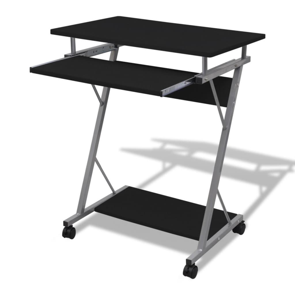 Computer desk, computer cart, PC table, office desk, laptop with casters, computer table