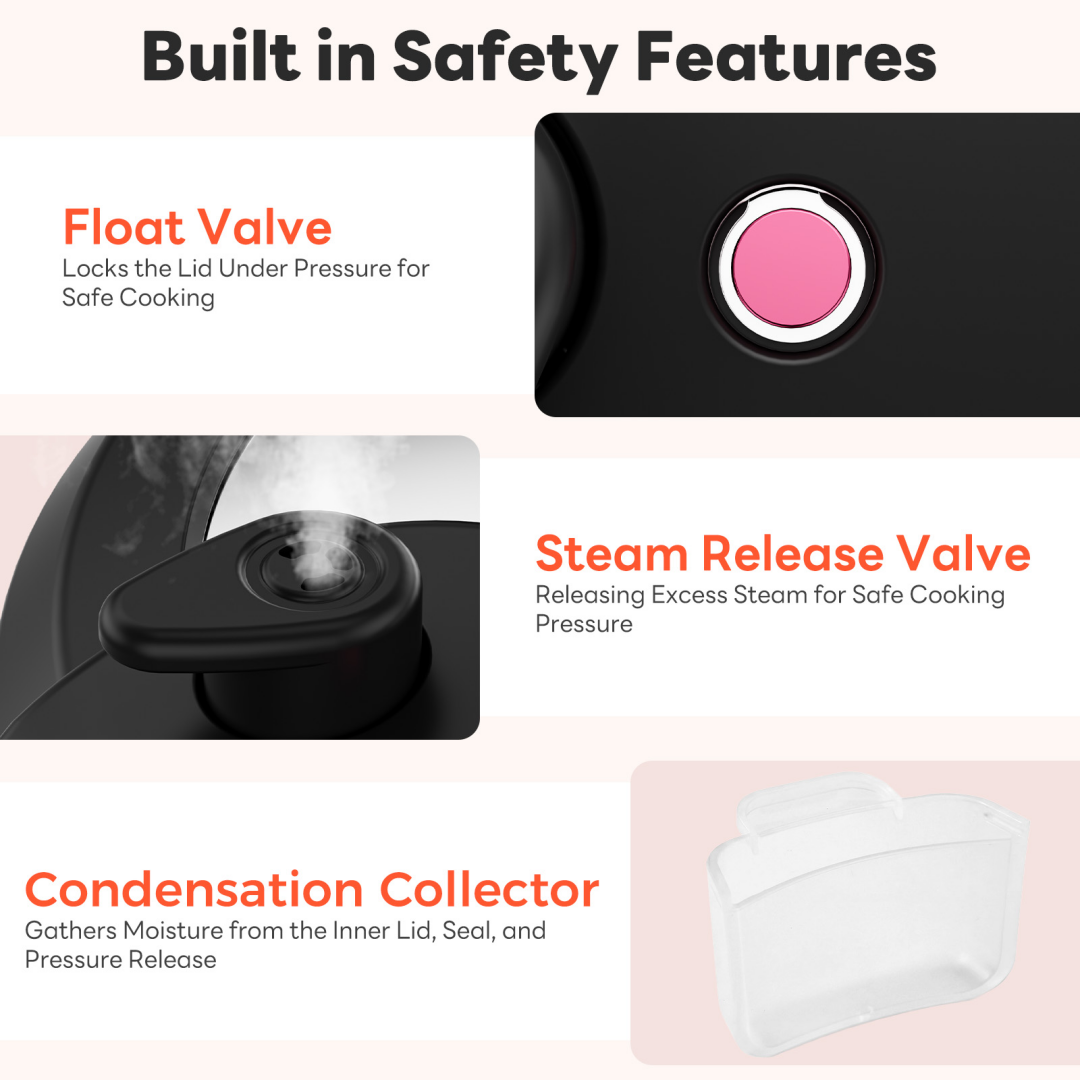 Electric Pressure Cooker, Multi-functional Kitchen Appliance, Instant Heating Multi-functional Cookingware, Stainless Steel Cookingware