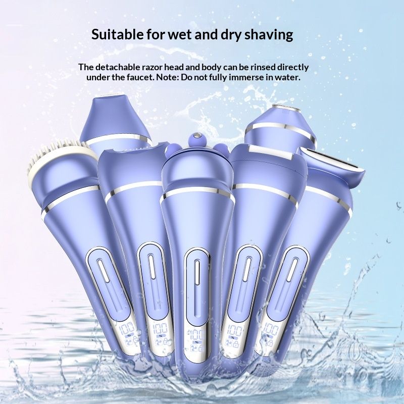 7-in-1 Multifunctional Hair Trimmer Includes A Hair Remover Foot File And Shaving Blade Set