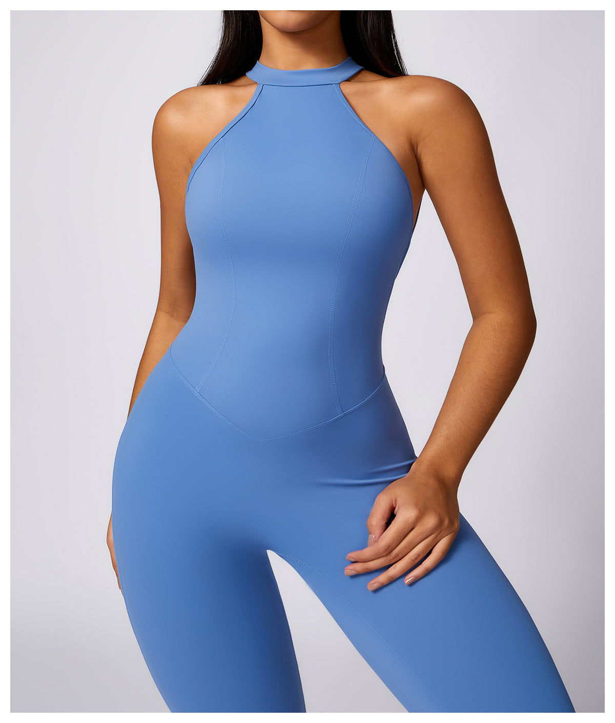 Beauty Back Yoga Jumpsuit Women's Outdoor Running Tight Sports Quick-drying Workout Clothes