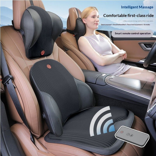 Car Headrest Electric Massage Lumbar Support Cushion