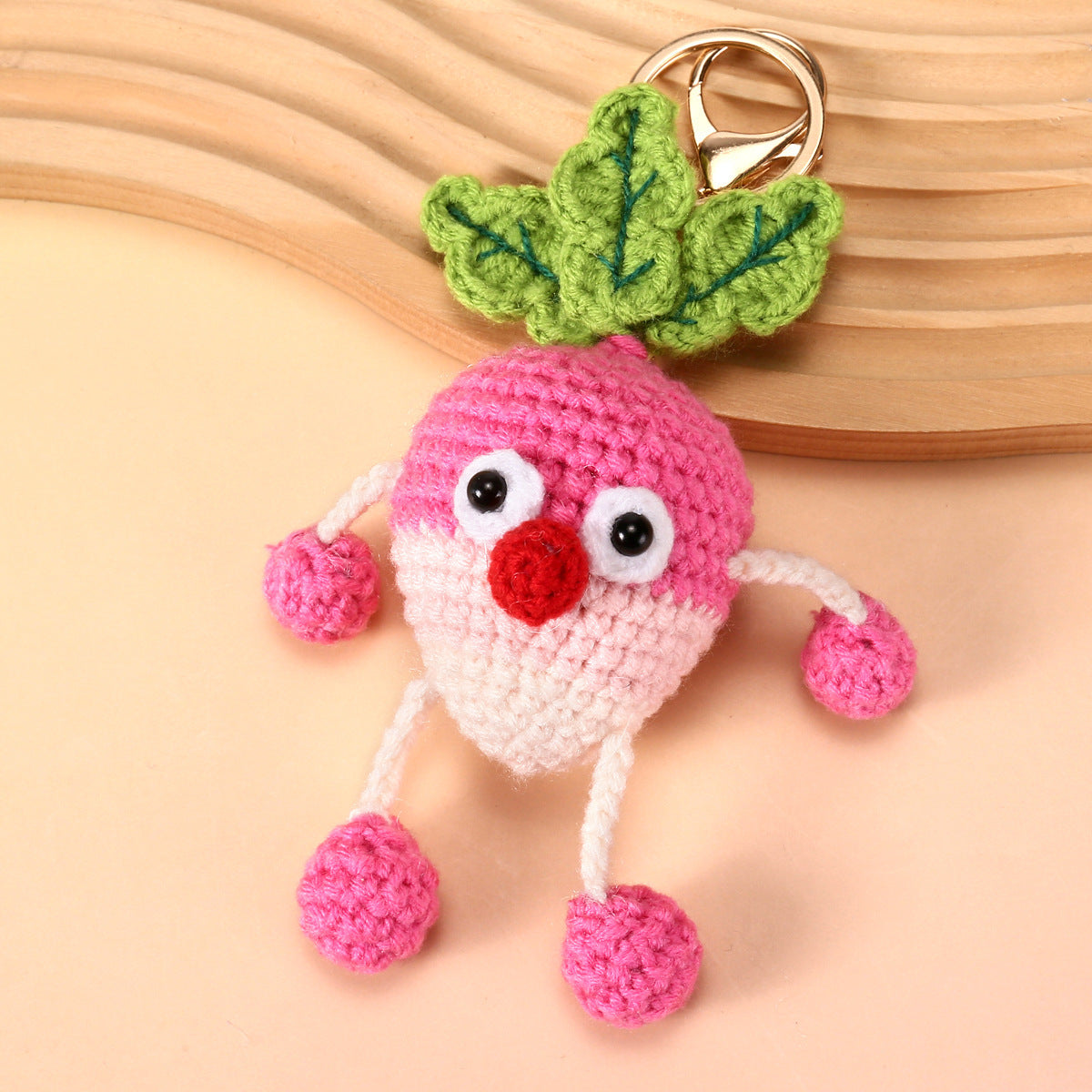 Knitted Ornament Doll Keychain Little Bear Pendant Gift