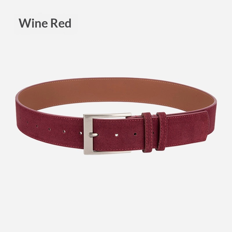 Womens Niche Style Decorative Dress Pants Belt Korean Style Genuine Leather Waist Belt