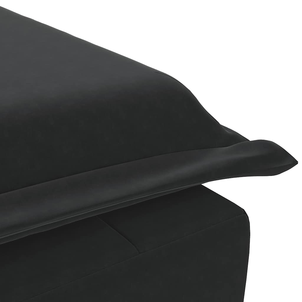 Massage Chaise Lounge with Neck Roll, Velvet