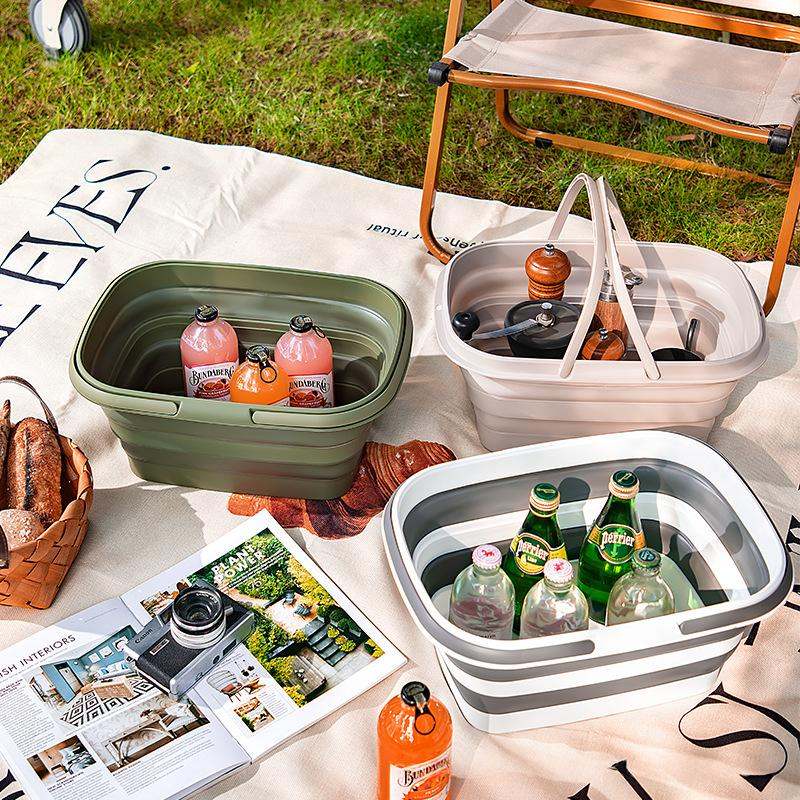 Portable Camping Storage Basket Picnic Basket