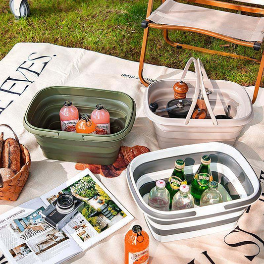 Portable Camping Storage Basket Picnic Basket