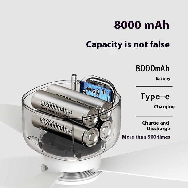Fuke Remote Control Charging Usb Small-size Ceiling Fan