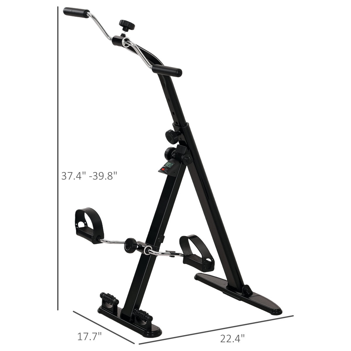 Seated Pedal Exerciser, Foldable Leg Exercise Bike with LCD Monitor for Seniors Elderly, Rehabilitation Recovery Therapy