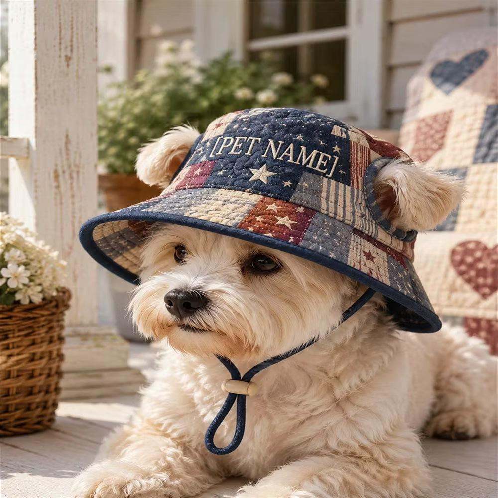 New Quilted Polyester Pet Hat