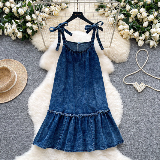 Korean-style Fashionable Preppy-style Youth-enhancing Dress