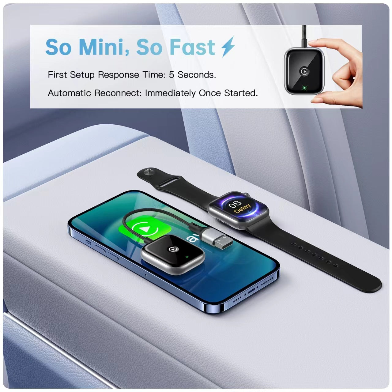 Wired-to-wireless Module Compatible With CarPlay In-car Navigation Smart Box
