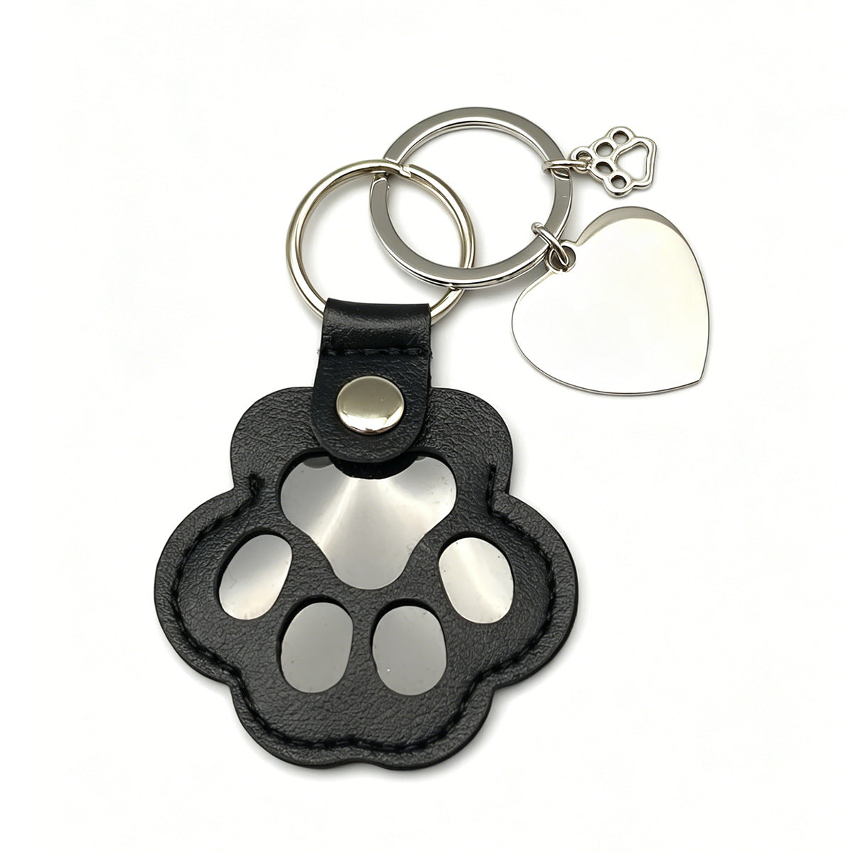 Carved Pet Photo Keychain Pendant