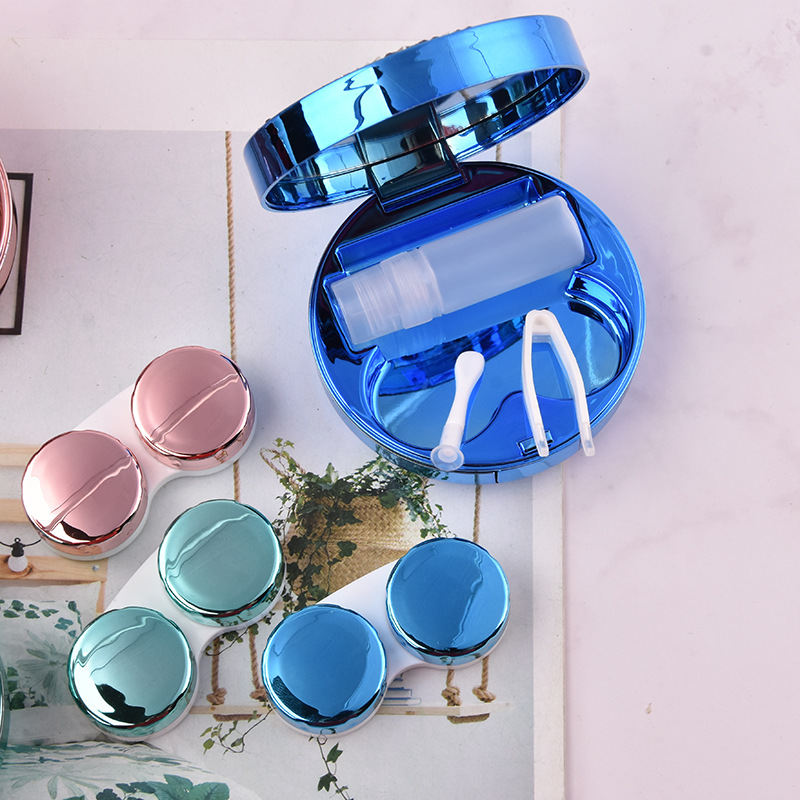 Round Sparkling Star Cosmetic Contact Lenses Care Box Of Contact Lens