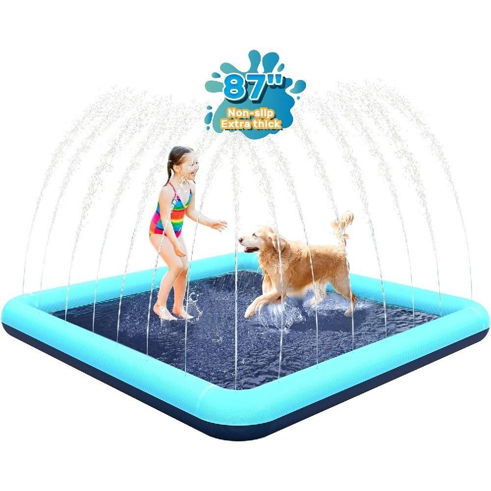 In-stock PVC Pet Water-spraying Mat Square Shape