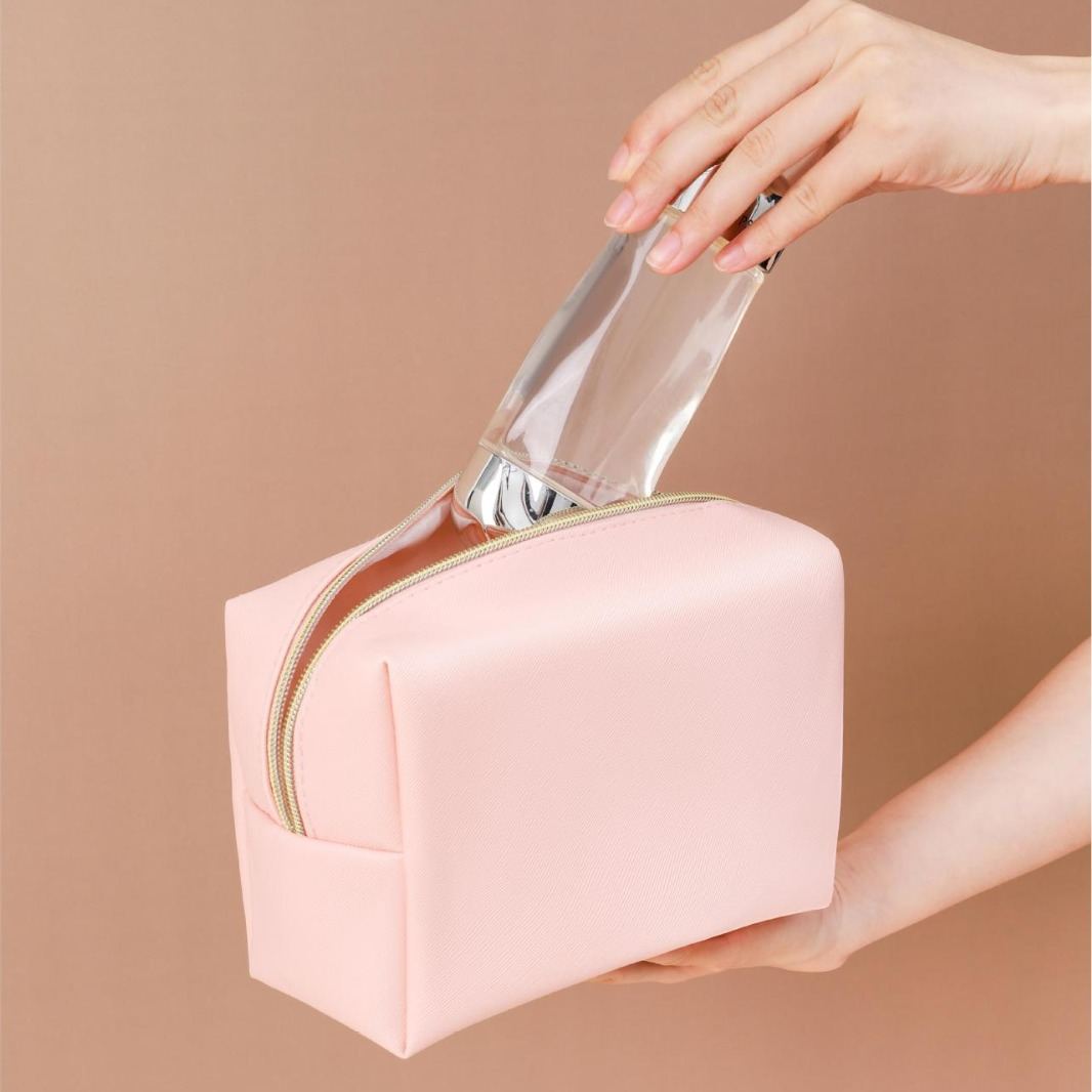 Solid-color Portable Large-capacity Minimalist Makeup Bag