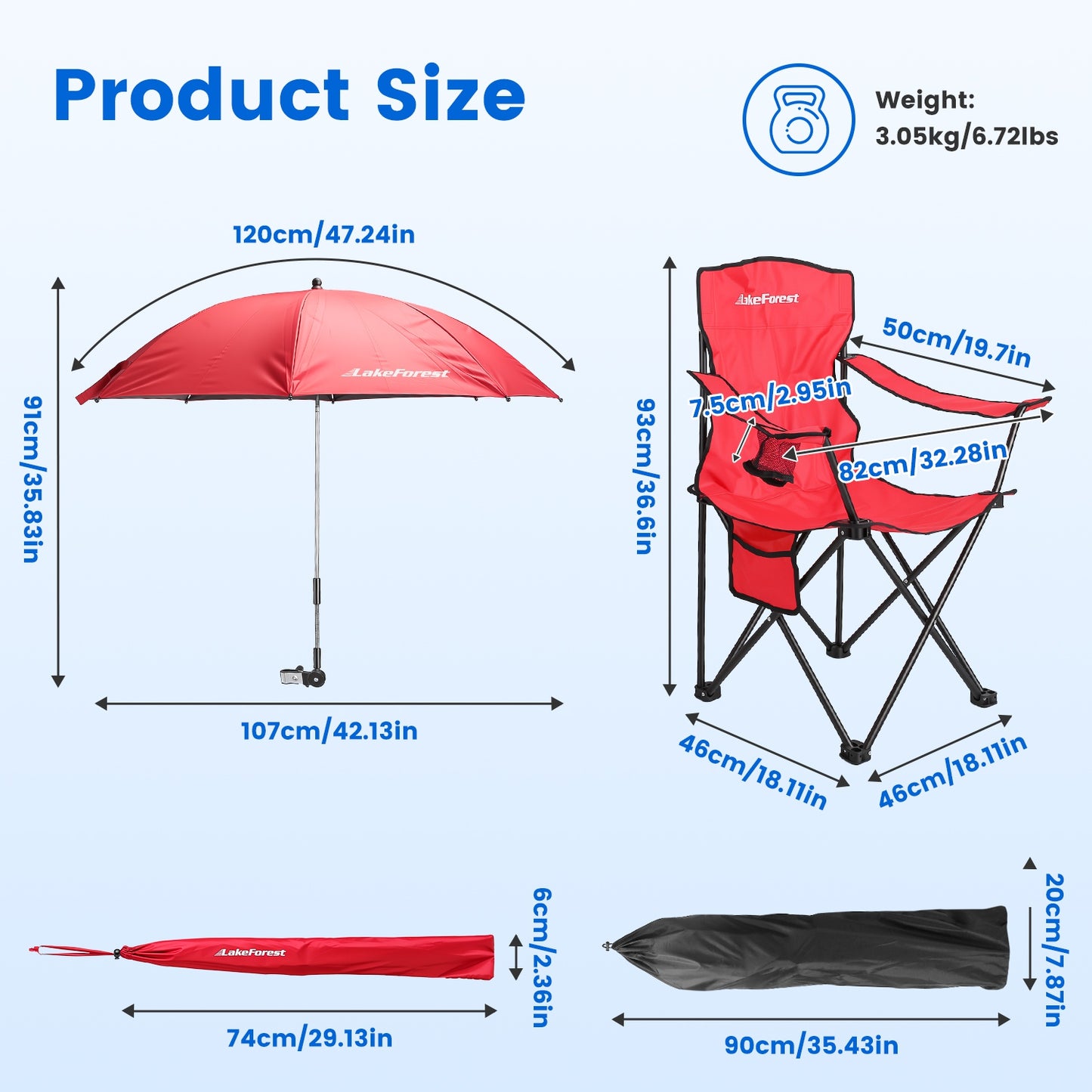 1Pc Camping Chair With Umbrella Lightweight Foldable Outdoor Chair With Cup Holder Detachable Sun Canopy Carrying Bag 330LBS Max Load For Beach Picnic Travel Concert Outdoor Activities