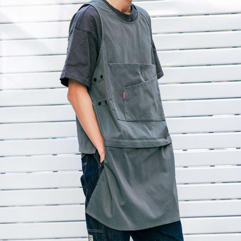 Coffee Shop Milk Tea Shop Hair Overclothes Vest