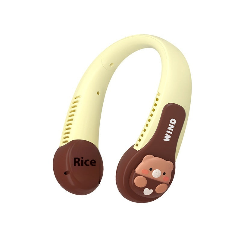 Dormitory Fashion Comfortable Halter Little Fan Three-speed USB Charging Outdoor Portable