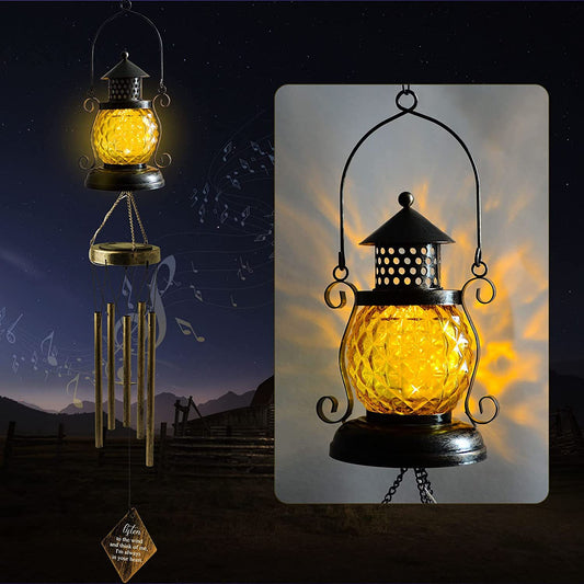 Solar-Powered Wrought-Iron Garden Decorative Night Light Outdoor Courtyard Lamp