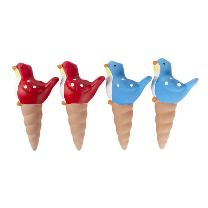 Rising Red Ceramic Smart Bird Drainer Watering Machine