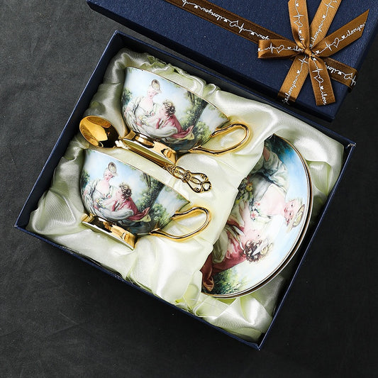 Coffee Set Suit In Blue Beauty