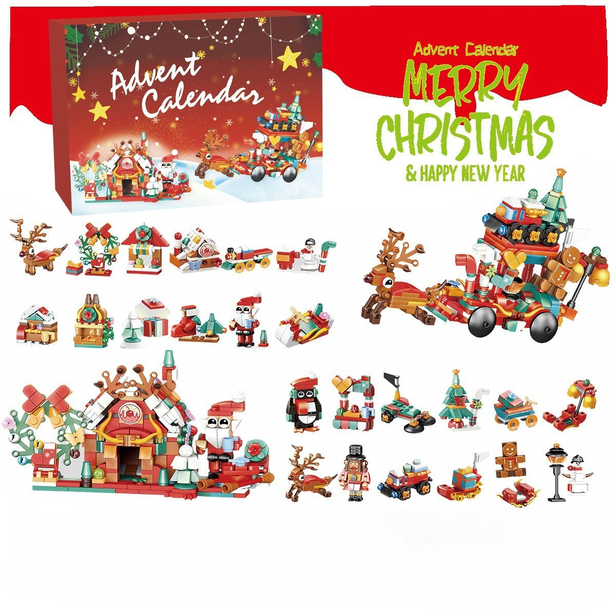 Christmas Tree Building Blocks Christmas Blind Box Christmas Gifts