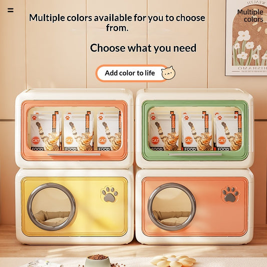 Large-capacity Cat Food Storage Container Cat Bed