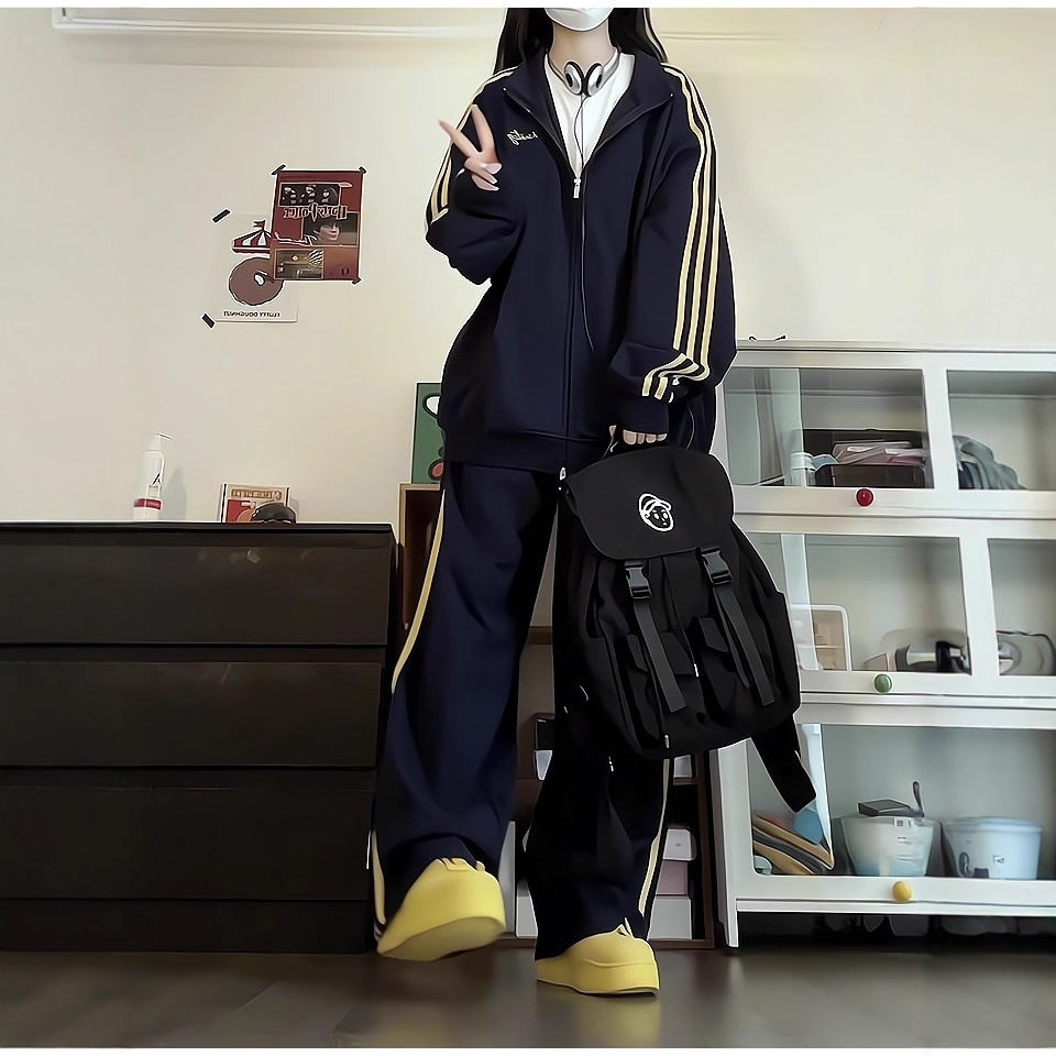 Women's Korean-style Casual Running Two-piece Suit