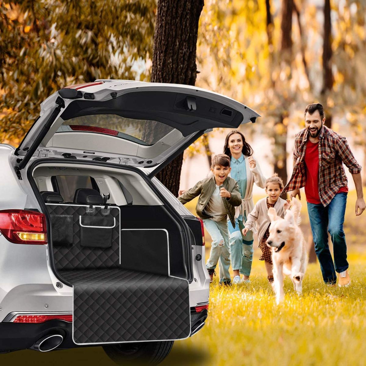 Large Waterproof And Stain-Resistant Pet Mat For Car Trunks