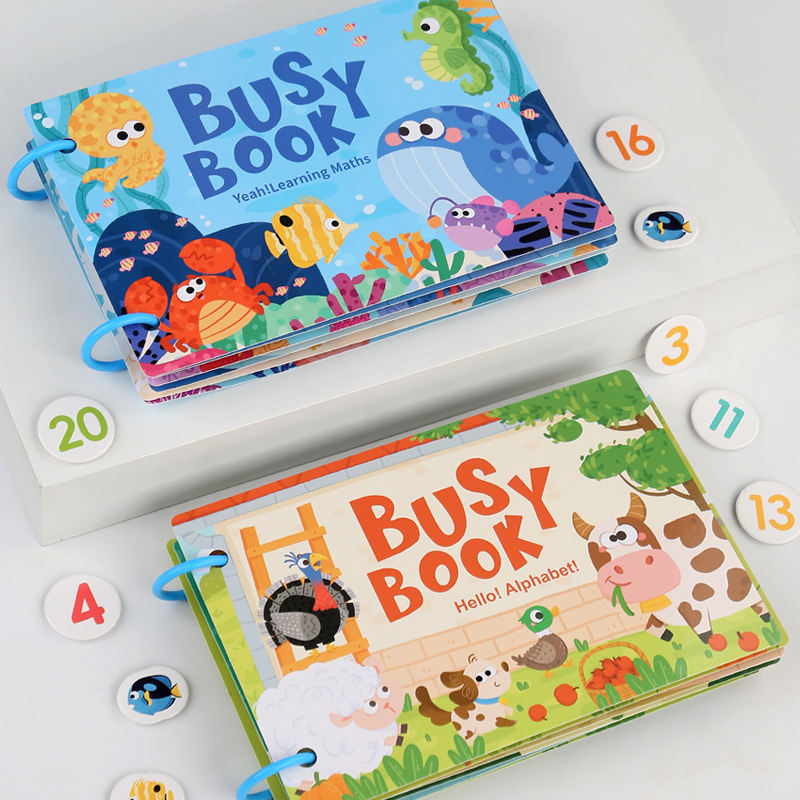 Children's Paper Enlightenment Logical Thinking Small Size Quiet Book Fun Toys