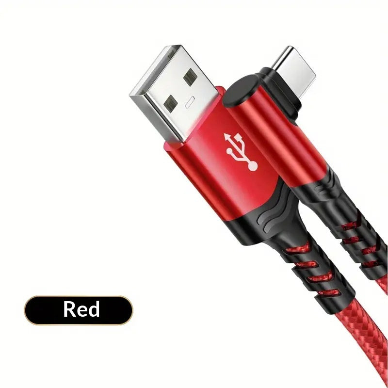 Extended Bent Head Phone Charging Cable