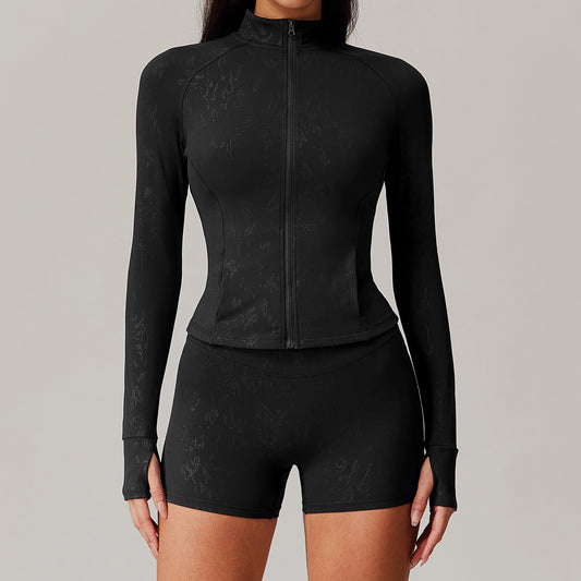 Breathable Nude Feel Training Fitness Yoga Wear Coat