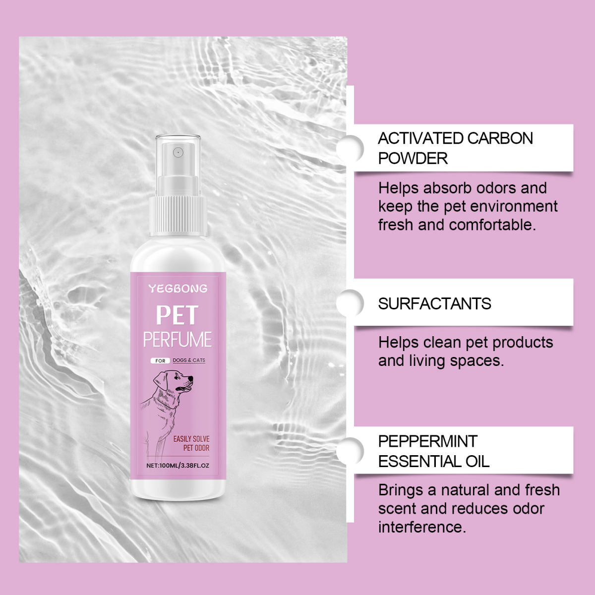 Cat And Dog Clean Odor Air Fresh Care Spray