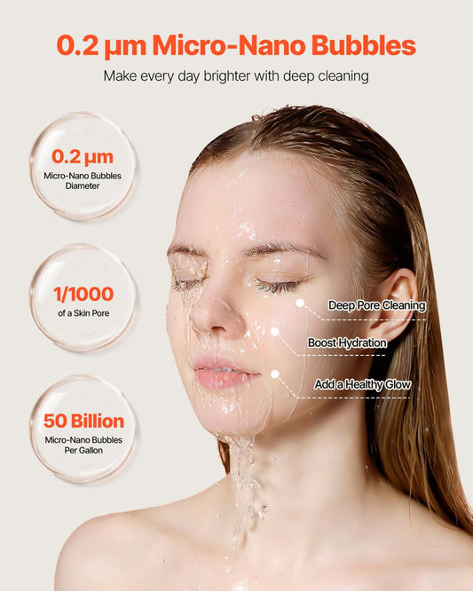 Skincare Water Filter Bathroom Sink Faucet Purifier For Skin White  Gold