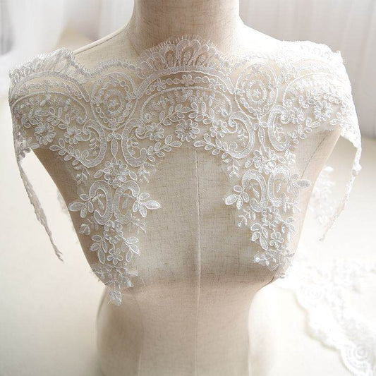 Wedding Embroidered Eyelash Lace Sequin Lace Accessories