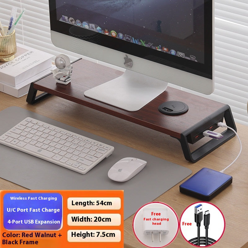 USB Docking Station Wireless Charging Storage Multi-function Indicator Light Bracket