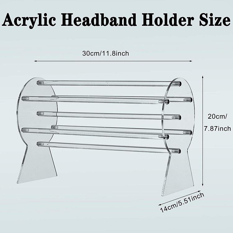Acrylic Headband Display Stand Chain Bracelet Storage Hair Accessories Jewelry