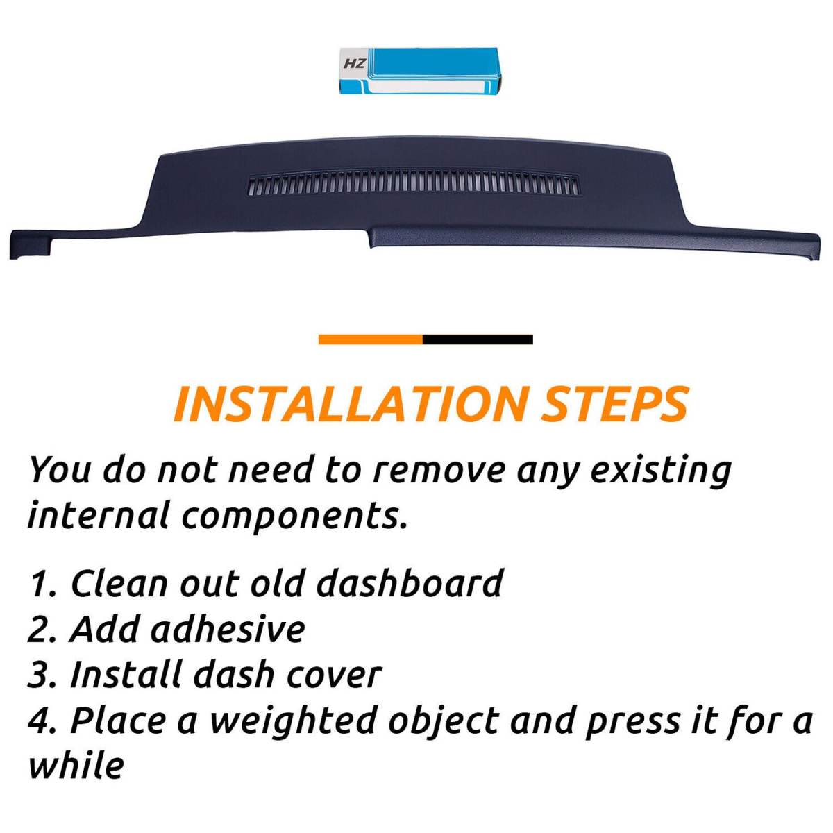 FOR CHEVY SILVERADO C-K 1500 1988-1994 1993 92 Dark Blue Dash Cover Cap Overlay