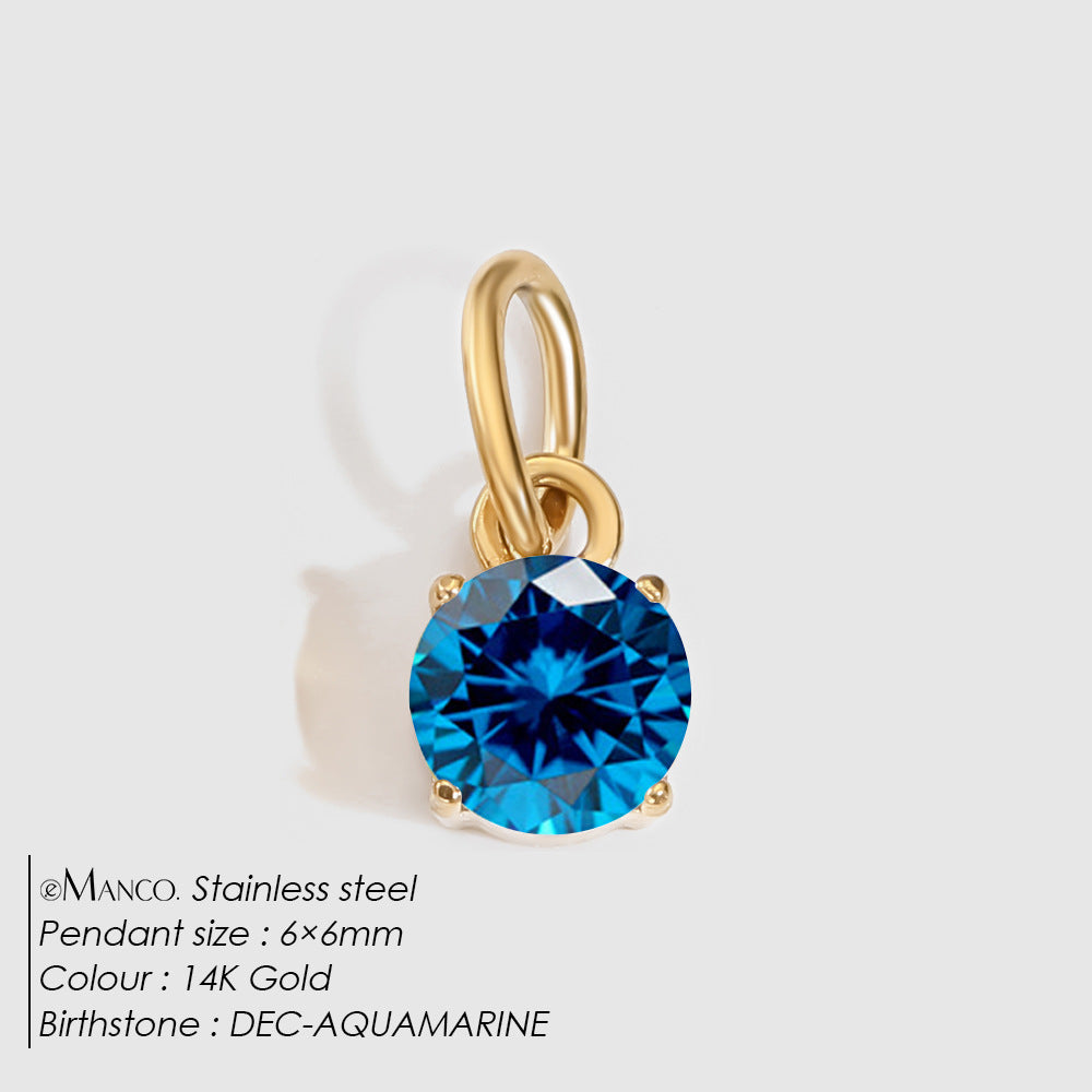 DIY Jewelry Accessories Stainless Steel Pendant Charms