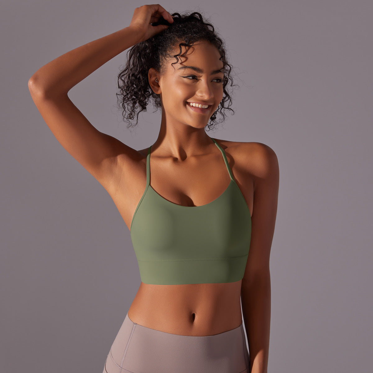 Double-sided Sanding Skin I-shaped Beauty Back Yoga Vest