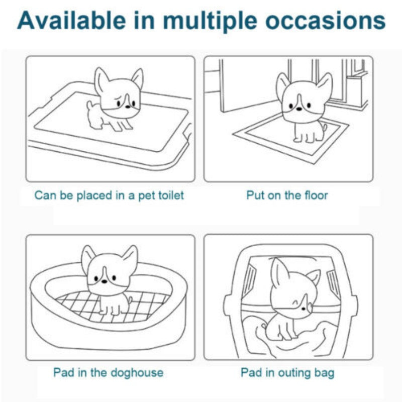 29X22X13.5 Pet Training Pads Puppy Toilet Potty Mat Indoor Dog Cat Pad 60X60cm Absorbent