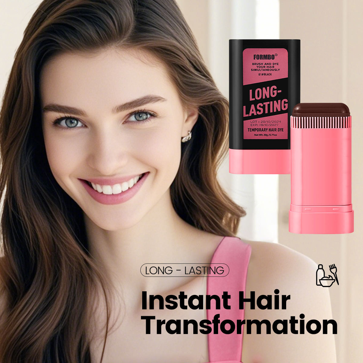 Disposable Hair Dye For Emergency Gray Hair Coverage