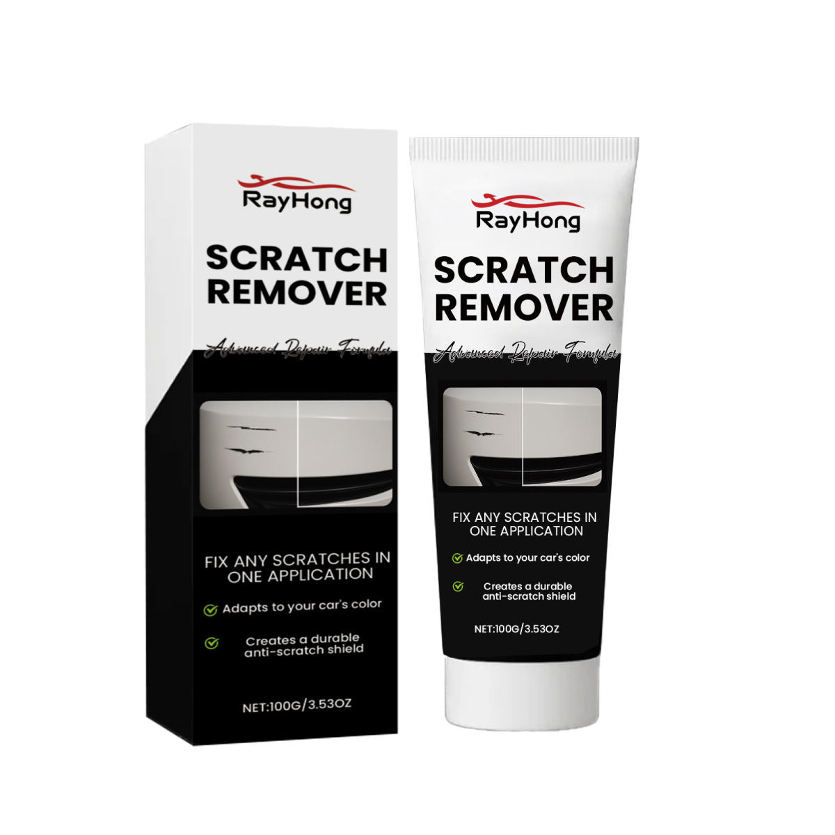 Rayhong Car Scratch Care Cream, Car Paint Scratch Repair Abrasive, Polishing Coating, Paint Maintenance.