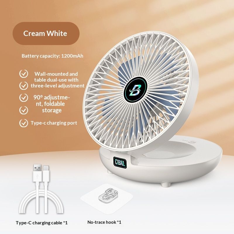 Wall-mounted Home Charging Desk Fan