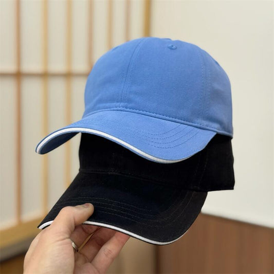 Korean-style Mens Hat, Japanese-style Minimalist Versatile Solid-color Baseball Cap