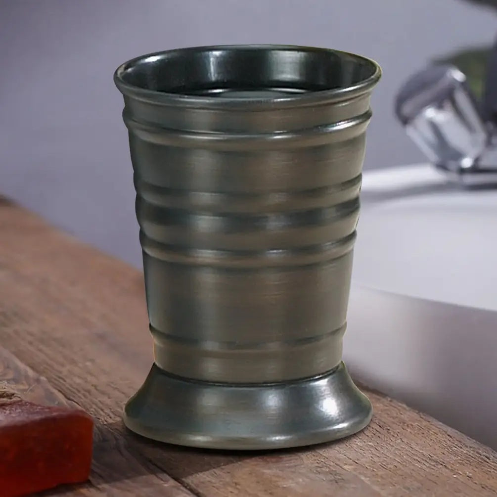 Stainless Steel Tumbler Bathroom Tumbler Cup Decorative Rinse Cup,Drinking Glass,Toothbrush & Makeup Brush Holder For Vanity Countertops,Sink & Desk